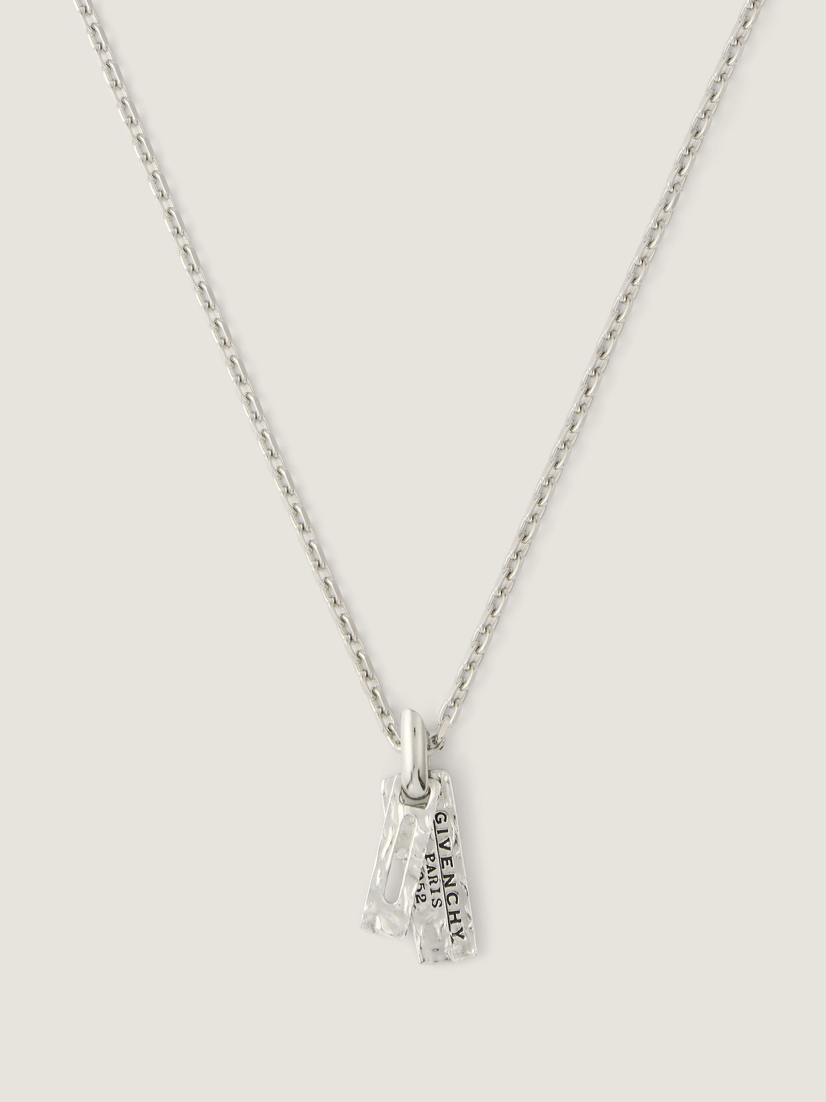GIVENCHY Tape necklace in metal and enamel